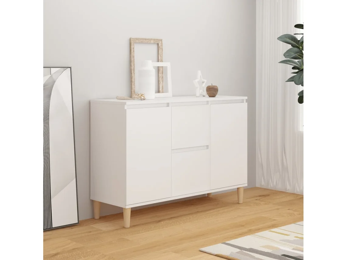 Vidaxl Aparador 101x35x70 Cm Derivados De Madeira Branco