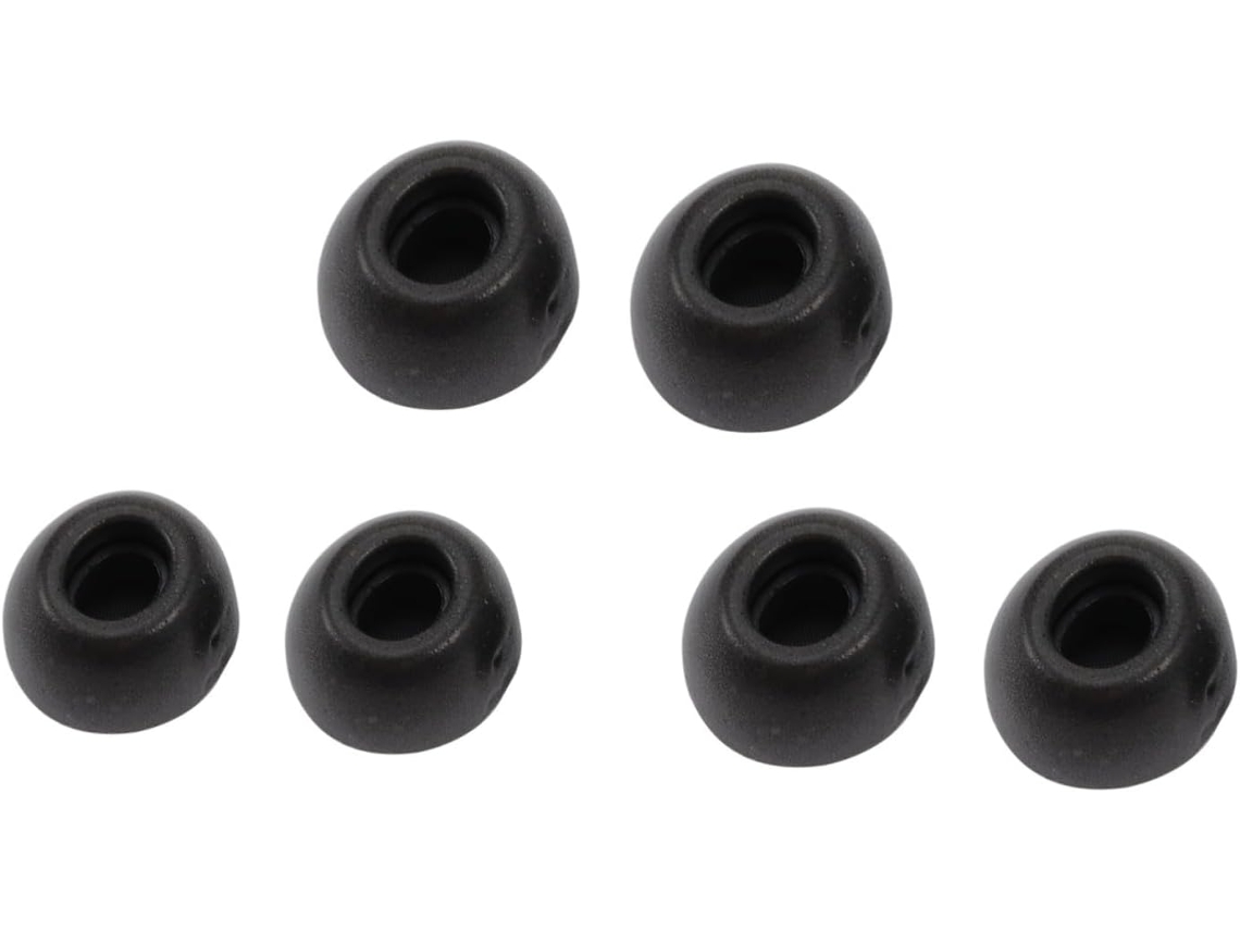 3 Pares De Ponteiras Auriculares Ergonômicas Pro Compatíveis Com Espuma Viscoelástica, Pretas Gokoco (grande Médio Pequeno)