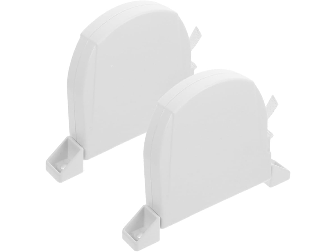Suporte Para 2 Mini Enroladores De Correias Veemoon Organizar E Guardar Persianas Rolo, Plástico Branco, Para Uso