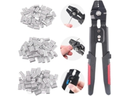 Ferramenta de Crimpagem com 150 Terminais Duplos de Alumínio de 1,2/1,5/2 Mm AQUAFORGE