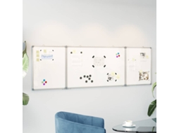 Vidaxl Quadro Branco Magnético Dobrável 160x60x1,7 Cm Alumínio