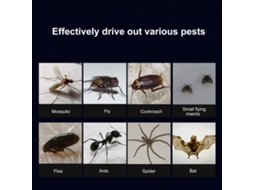 Repelente ultrassônico de mosquitos, ratos e insetos, plug-in, controle de pragas | S/MARCA