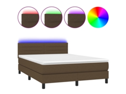Box Spring Bed, Box Spring Beds Vidaxl Marrom Tecido (140 X 190 Cm)
