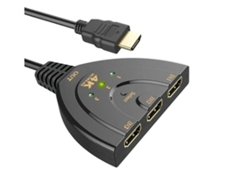 Yizhood 3 portas 4k HDMI Switch preto