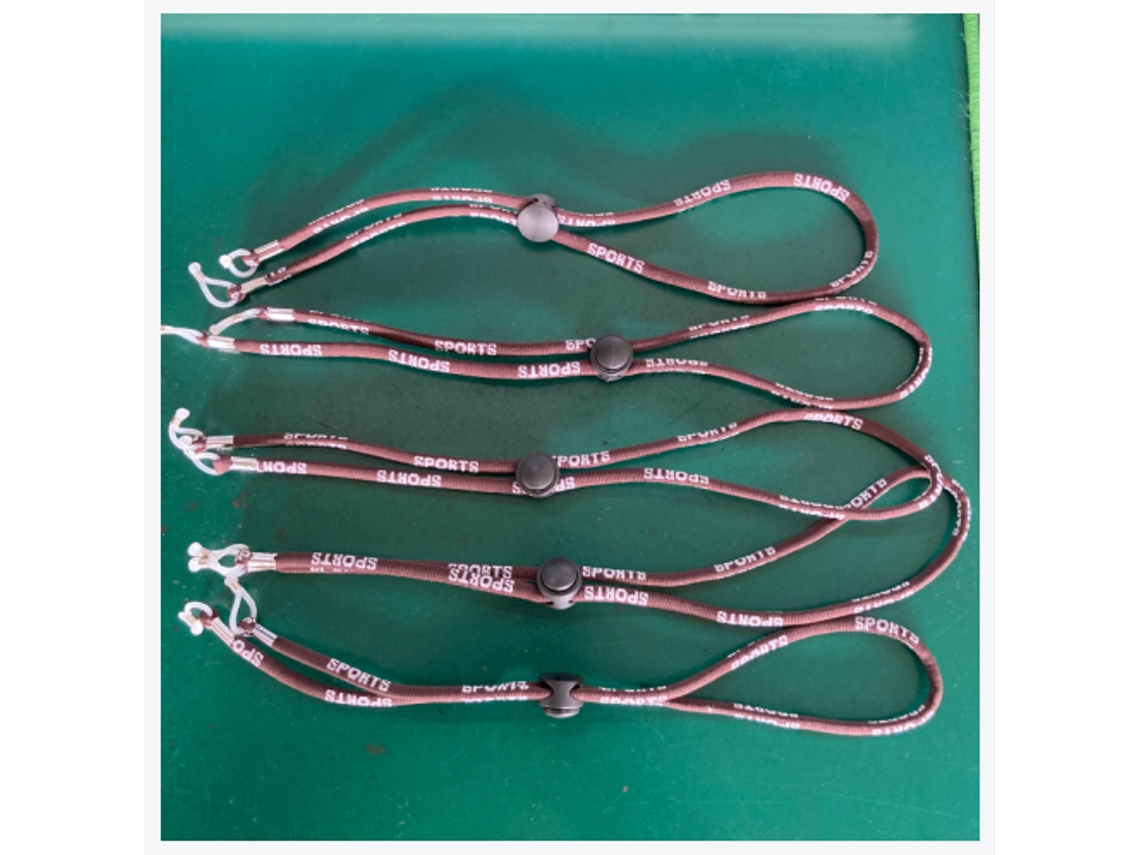 Cinto Ajustável Para Máscara Com Fecho De Segurança Para Homens E Mulheres 5pcs