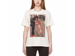 Rockinstone Rocky Movie Kissy Dog Solid Natural Adult T-shirt Size:l