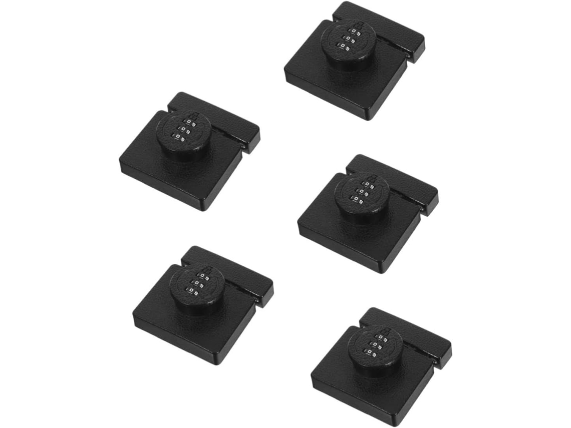 Conjunto De 5 Fechaduras Combinação Sem Chave Com Senha Para Armário,