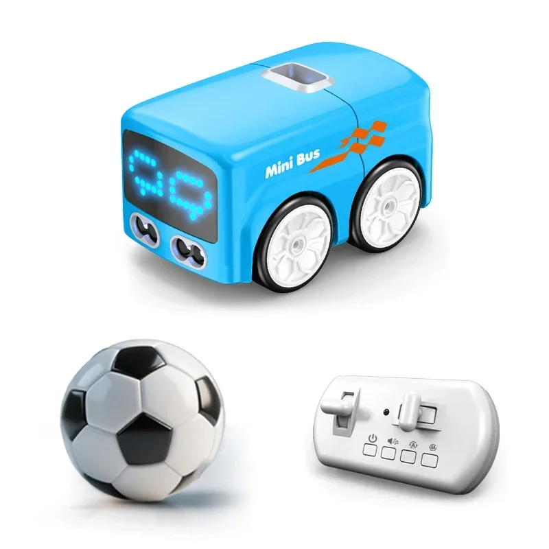 (azul) Carrinho De Controle Remoto Ativado Por Gestos, Mini Ônibus Mágico Inteligente Com Controle Remoto, Presente Para Crianças