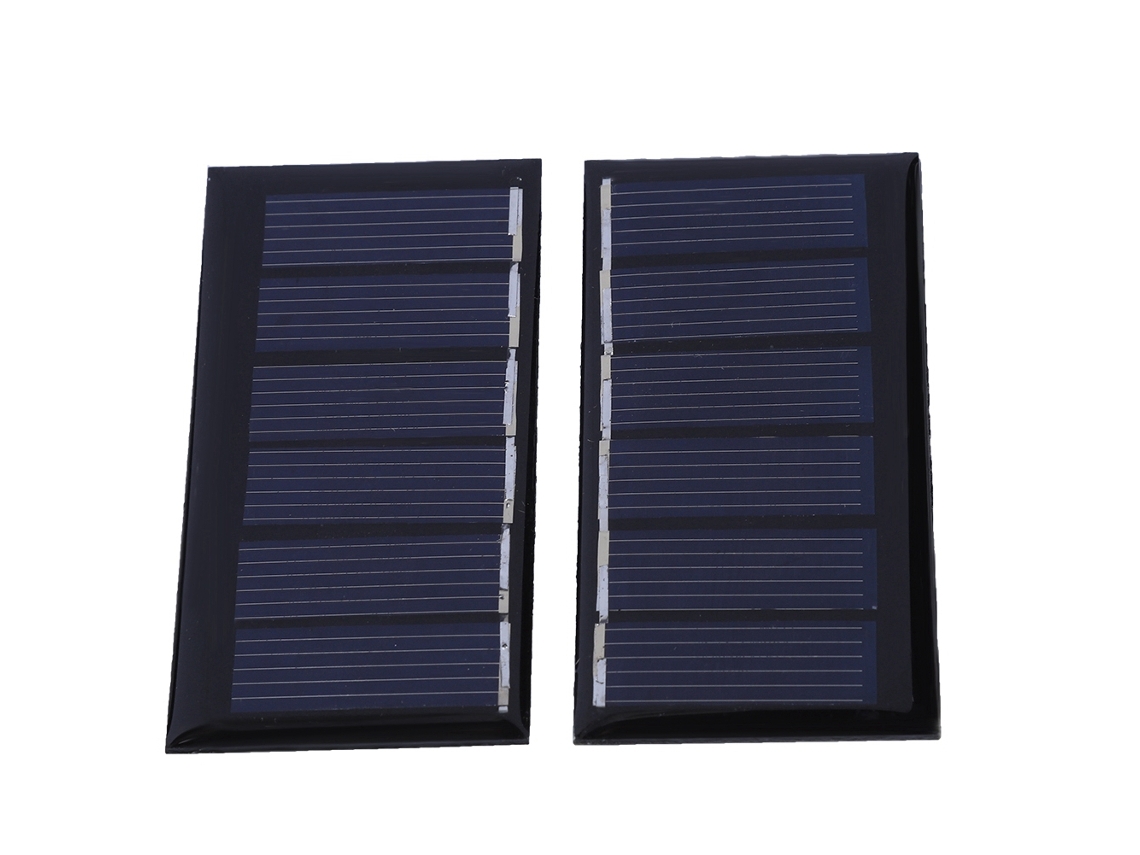 Aetheria 2pcs Painel Solar Mini Portátil 3v 80ma Módulo Carregador Bateria Diy 67.5x34.5mm