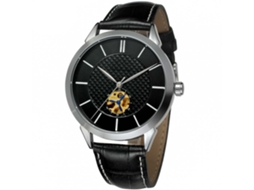 Reloj Automático Hombre Forsining Correa De Cuero Pu Analógico (negro Plata)