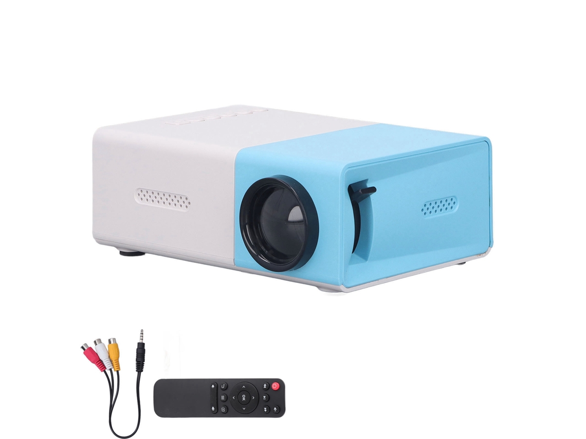 Projetor Mini Portátil 1080p Hd Com Alto-falante Integrado Para Filmes Jogos Refletor Difuso Plugue Eu 100-240v