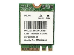 Placa De Rede Sem Fio De Banda Dupla Killer 1435 1435ac M.2/ngff Placa Wi Fi 1200m Compatível Com Bluetooth 4.0 2.4g5g Para Jogos Slowmoose