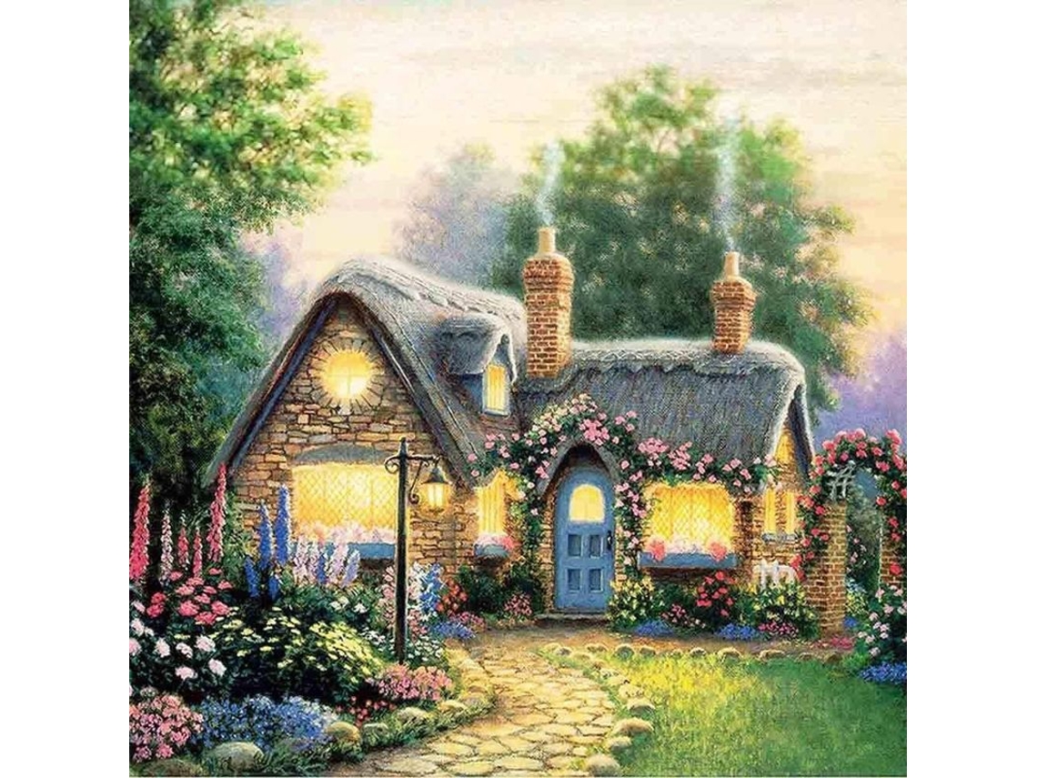 Kit de pintura de diamante 5D para adultos e iniciantes, kit de ponto cruz com pedras completas.