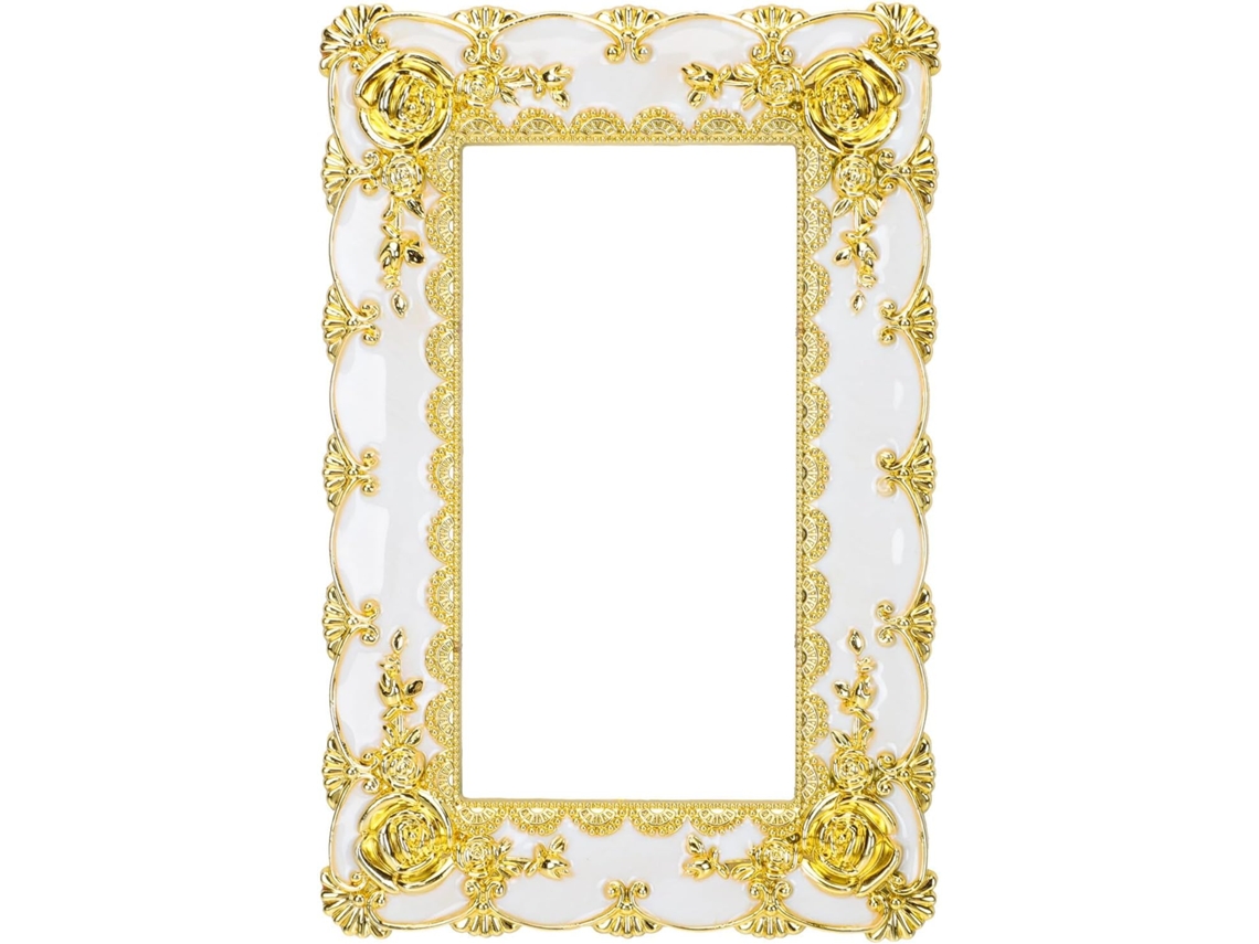 Autoadesiva Plástico Dourado Interruptores Duplos Removível Deixar Vestígios Elegante Estilo Europeu Decoração GOKOCO