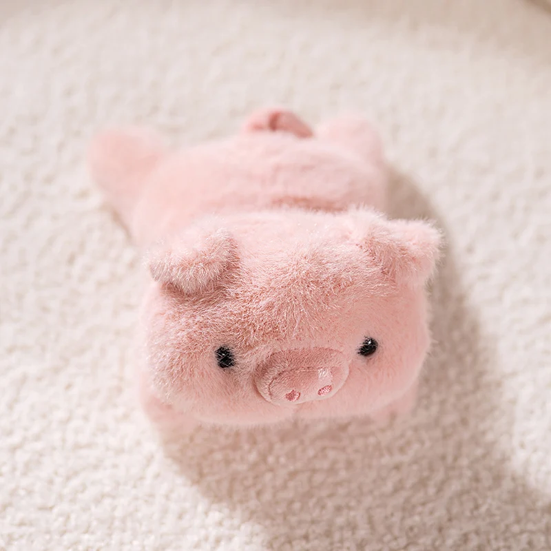 Brinquedo de Pelúcia Fofo de Gato, Animal da Floresta, Simulação de Desenho Animado MDUG (porco 17cm)