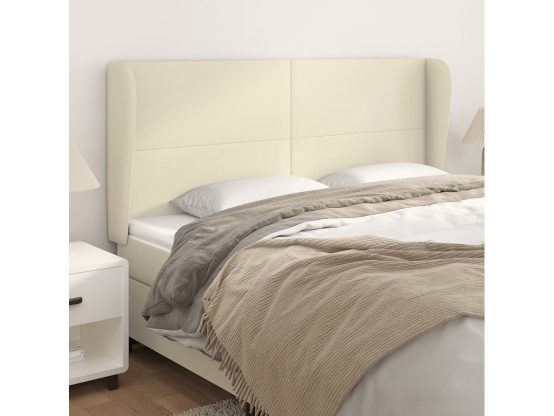 Headboard, Headboards Vidaxl Creme Couro Artificial (163 X 23 X 118/128 Cm)