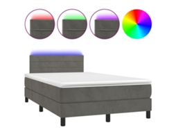 Box Spring Bed, Box Spring Beds Vidaxl Cinzeto Veludo (120 X 200 Cm)