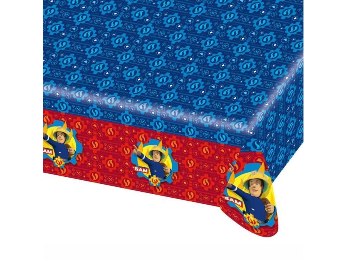 Toalha De Mesa Amscan Fireman Sam Retangular Multicor (180x120cm)