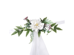 Cadeira De Festa Laxiscreed Com Flores Brancas Para Casamentos E Eventos De Decoração