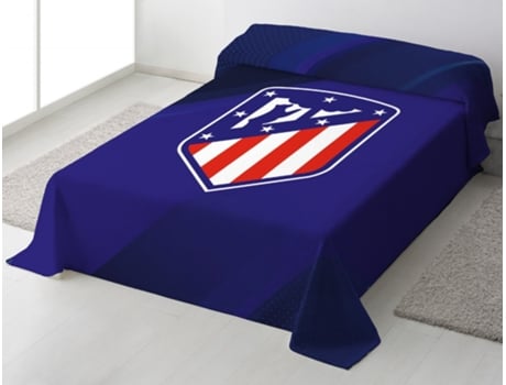 Manta Rachel Licencia Oficial Atlético De Madrid Fútbol Cama 90 Azul 160x240 Cm