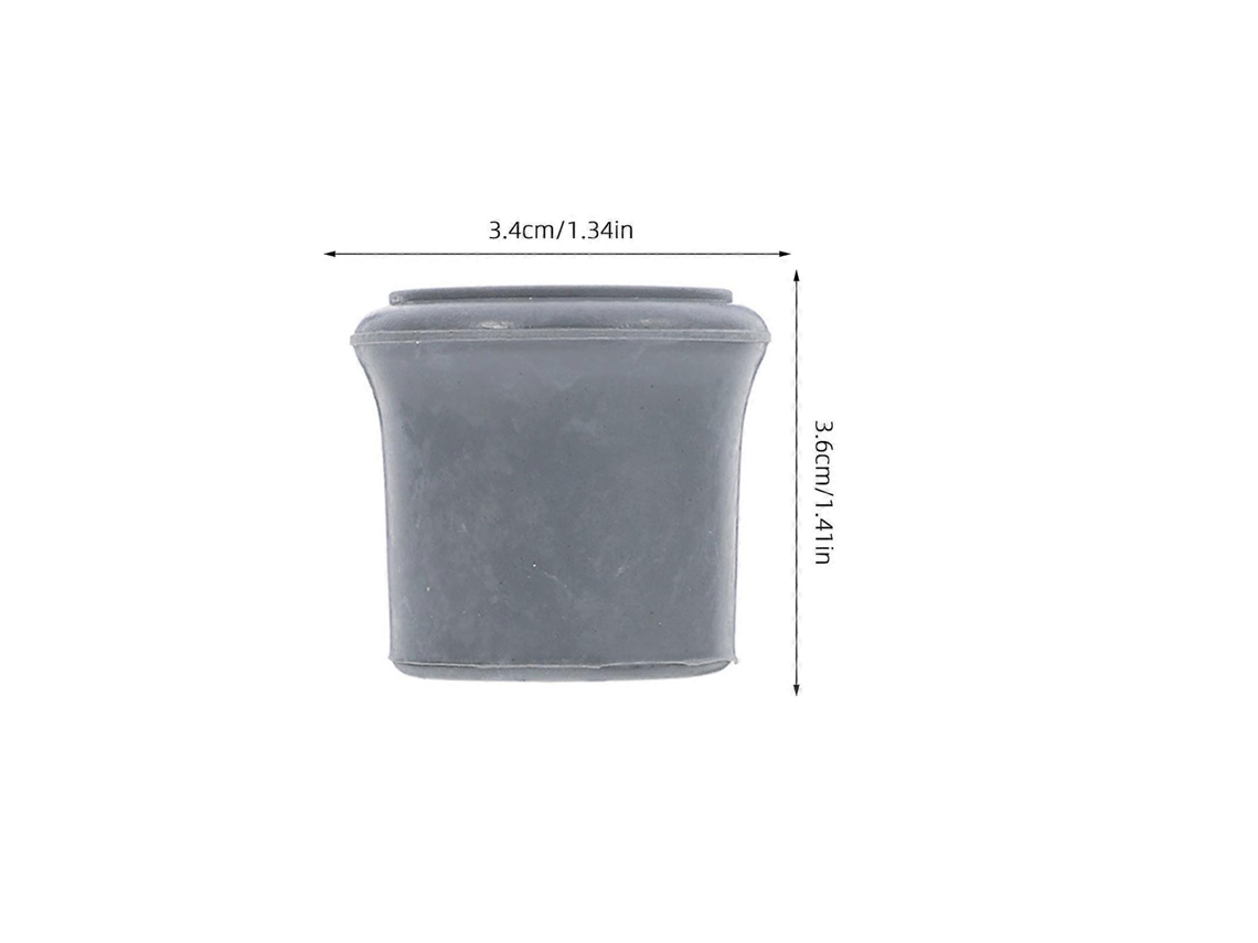 Conjunto de 4 Ponteiras de Borracha Antiderrapantes para Cadeira de Banho AQUAFORGE