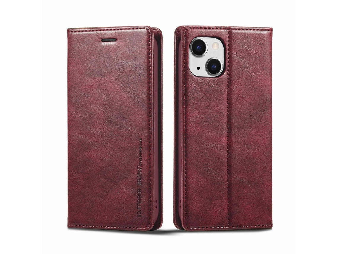 Lurelia Capa Iphone 13 Couro Pu Tpu Antirroubo
