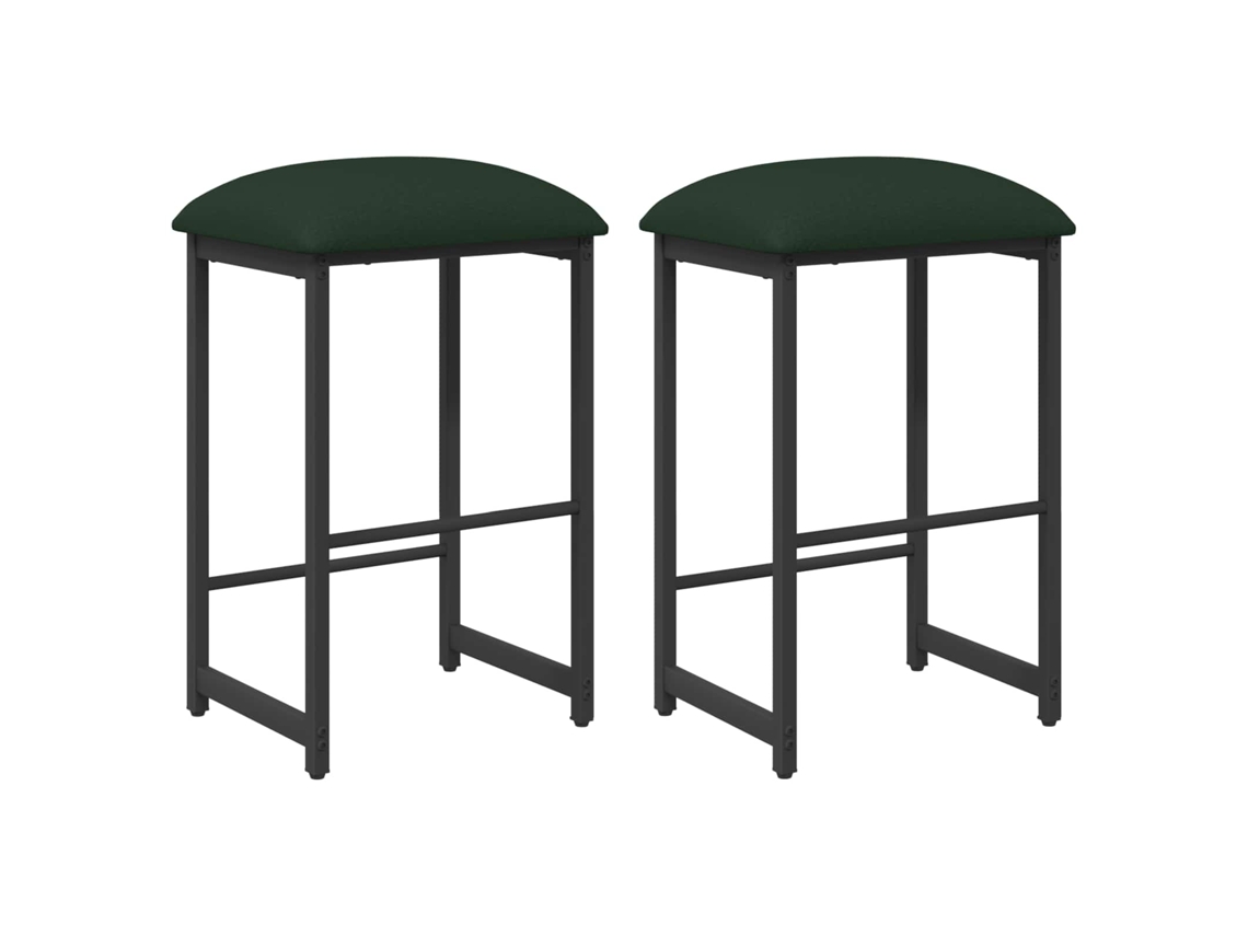 Maison Exclusive - Banco De Bar 2 Unid. Verde-escuro 40 X 32 X 64 Cm