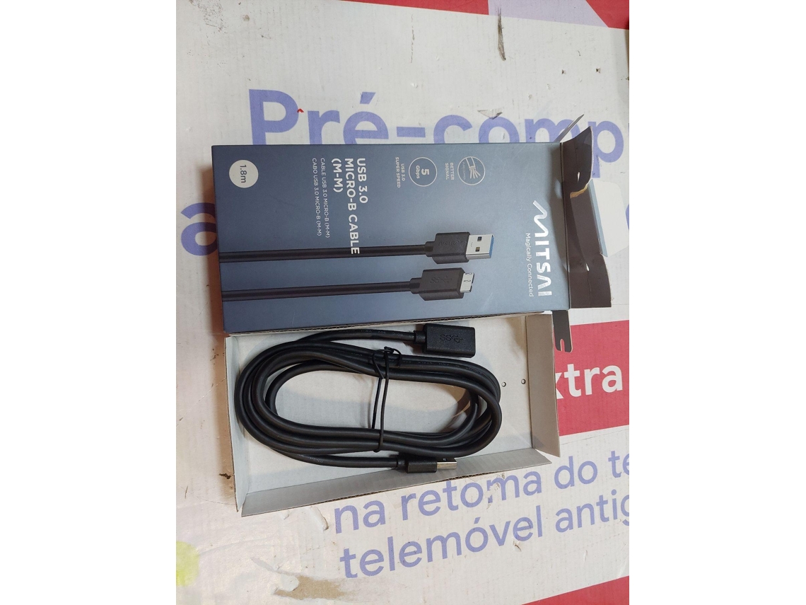 Cabo MITSAI USB 3.0 - AM-Micro BM (Outlet Caixa Aberta - 1.8 m)