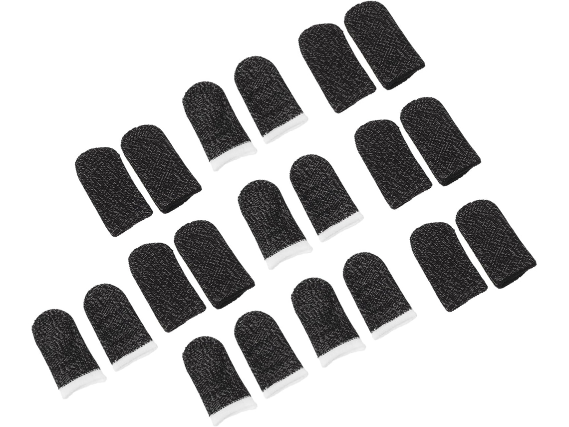 Capas Para Jogos Resistentes Ao Suor Em Nylon E Fibra Prateada, Design Elástico, 10 Pares Para Acessórios De Jogos E