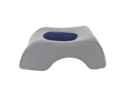 Almohada Ergonómica Suave Para Rostro Bajo Con Reposo Cabeza Hueco Para Cama Masaje Salón Beauty Gris Azul