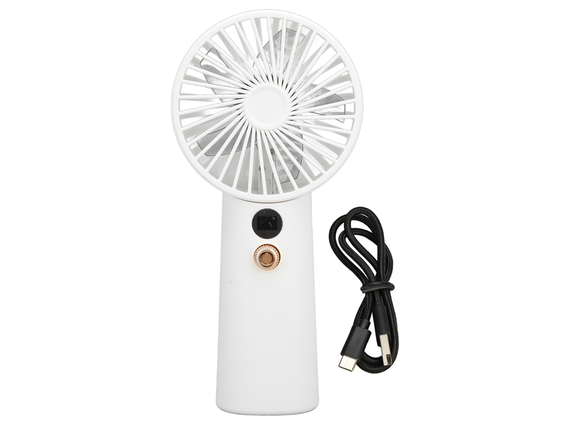 Ventilador Sem Escovas 12v Bateria Portátil Resfriamento Branco