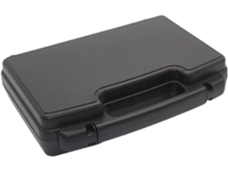 Caixa de ferramentas industrial resistente, caixa de armazenamento rígida, caixa organizadora para escritórios, garagens e outros.