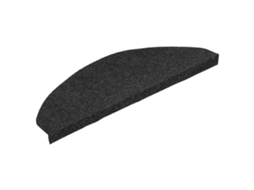 Tapetes De Escada Adesivos 30 Pcs 65x22,5x3,5 Cm Preto