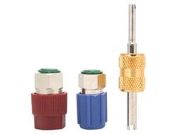 3 Peças Adaptador Conversão R12 R22 Fêmea 1/4 Sae Para R134a Macho Alto/baixo Voltaje Ar Condicionado Carro
