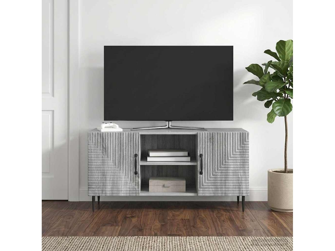 Vidaxl Gabinete Para Tv Sonoma Cinzento 102 X 34,5 X 50 Cm