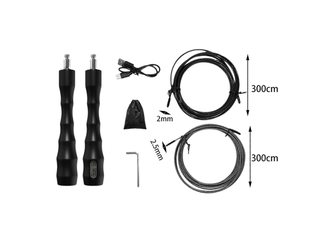 Corda De Pular Digital Para Boxe, Comprimento Ajustável De 300 Cm, Corda De Pular Rápida Verde Aquaforge