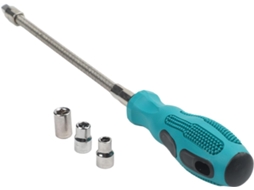 Chave De Fenda Multifuncional Flexível 14 Polegadas Com Cabo Ergonômico Para Uso Profissional E Em Projetos Bricolagem