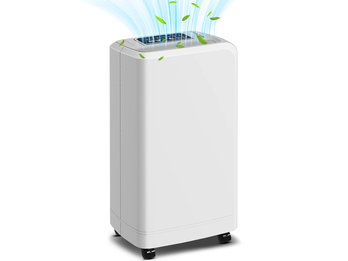 Desumidificador 12l/dia Branco com Tanque 2.5l, Timer, Display Digital e Rodas S/MARCA