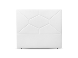 Cama com Cabeceira Timbu Altura SALDOSYSTOCKS Pele Sintética Branco (150x130x6cm)