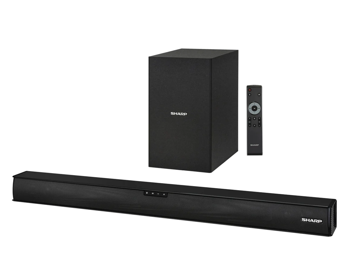 Soundbar SHARP HT-SBW182 (Outlet Caixa Aberta - 2.1 - 160 W - Subwoofer Sem Fios)