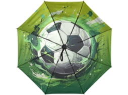 Guarda Chuva de Viagem Automático Art Soccer Green S/MARCA