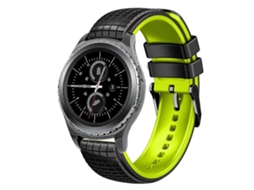 Pulseira De Silicone Bicolor Com Malha De 20 Mm