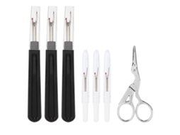 Kit Abridor De Costuras Durável, Aço Inoxidável, Cabo Prático, Removedor De Linha Para Costura, Bordado, Quilting Slowmoose