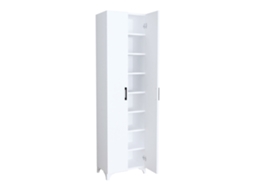 Aparador Strömsund Portas Pt [EN.CASA] Aglomerado de Madeira Branco (178x49x32cm)