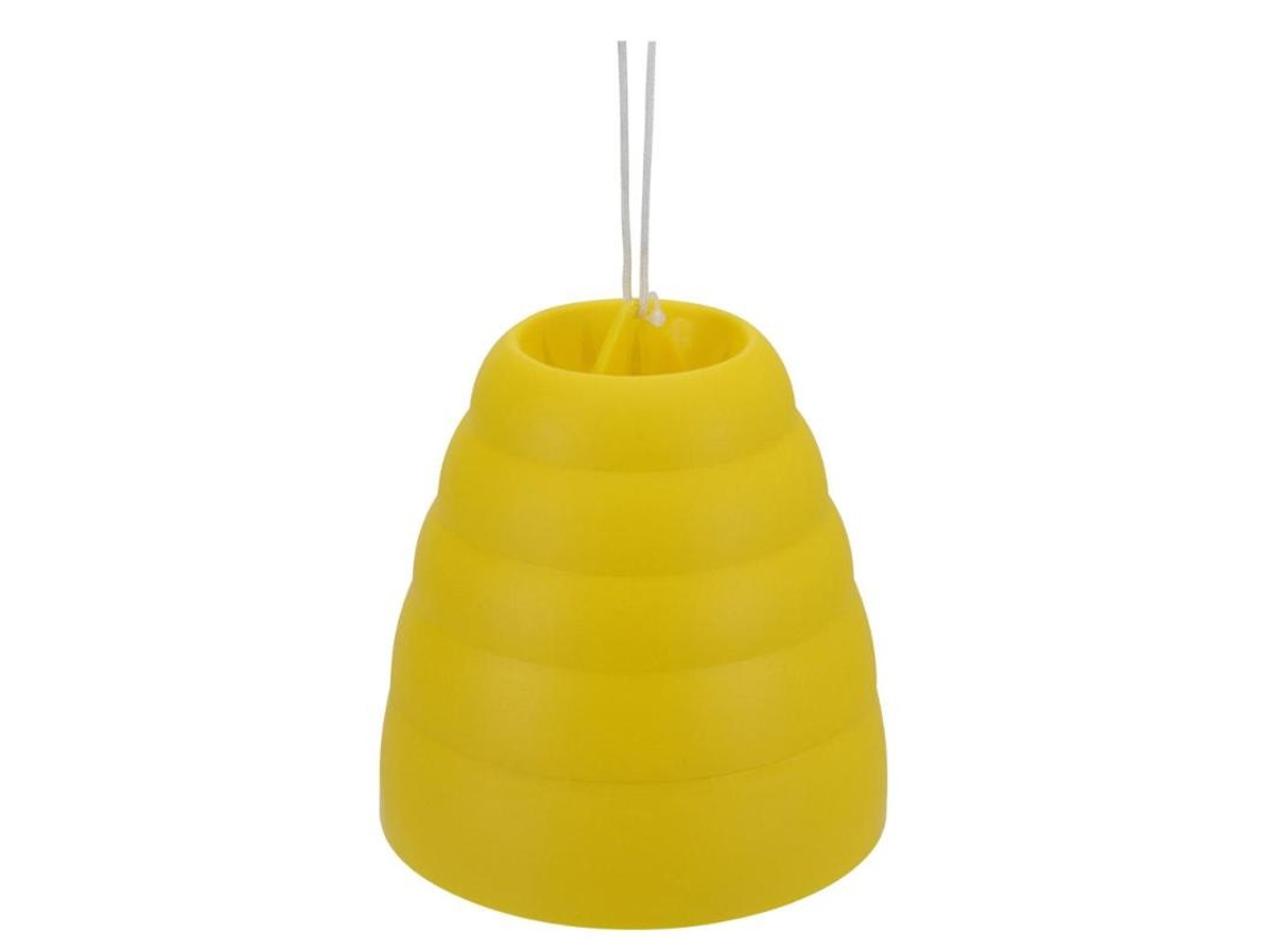 Trampa avispas plastico amarilla 14x15cm