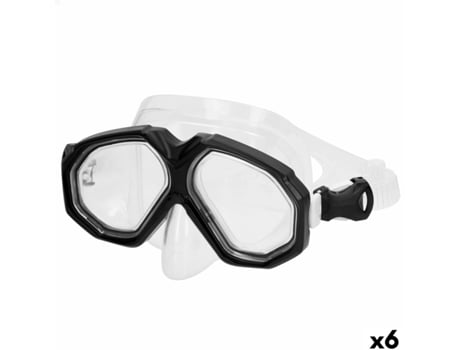 Óculos De Mergulho Aquasport Preto (6 Unidades)