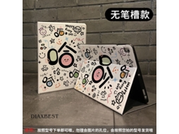 Capa Para Ipad 2024 Tela Cheia Pro 11 Estilo Livro N8496 Haha ​​​​sem Suporte Para Caneta Livro