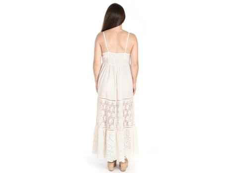 Vestido ISLA BONITA BY SIGRIS Algodão Mulher (L - Branco)