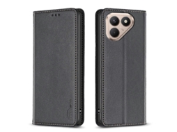 Capa De Couro Tkdaddy Para Tecno Pova 7 Ultra 5g, Capa Com Suporte Para Celular Com Compartimentos Para Cartões, Cor Preta