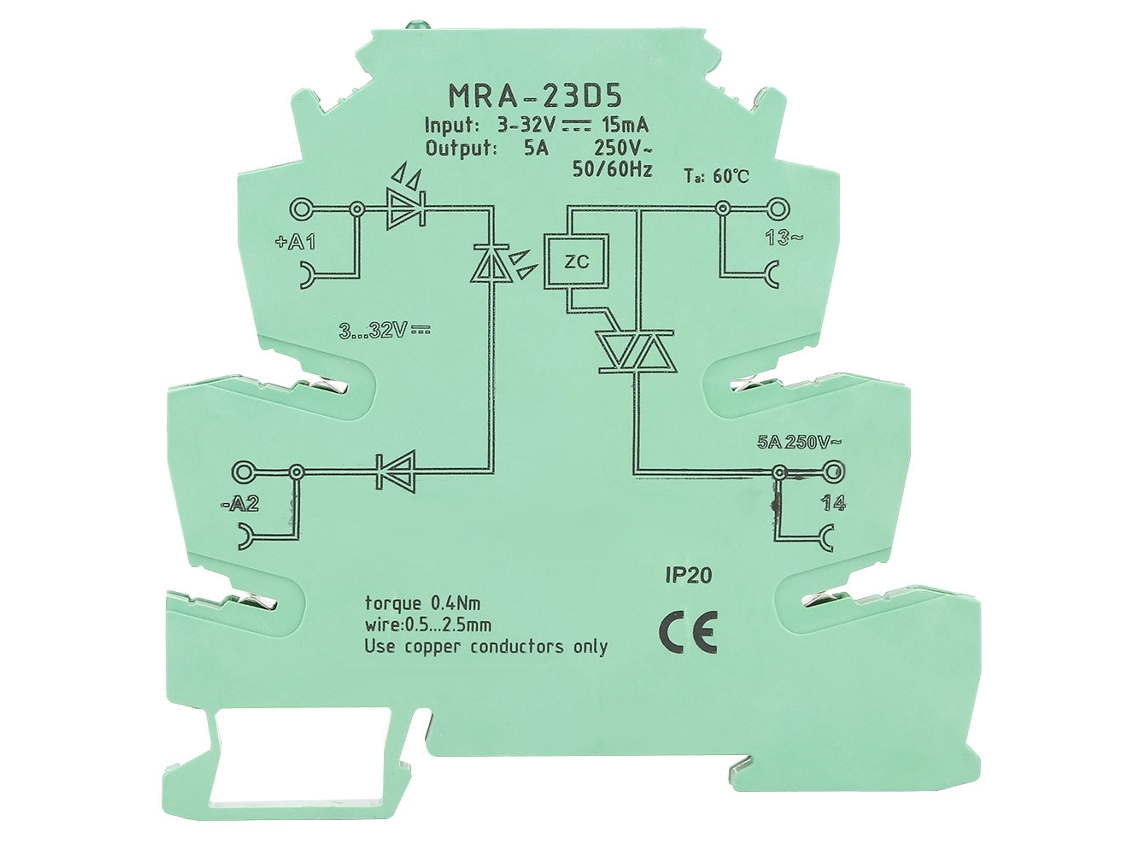 Placa de Potência Relé PLC MRA 23D5, Módulo de Estado Sólido S/MARCA